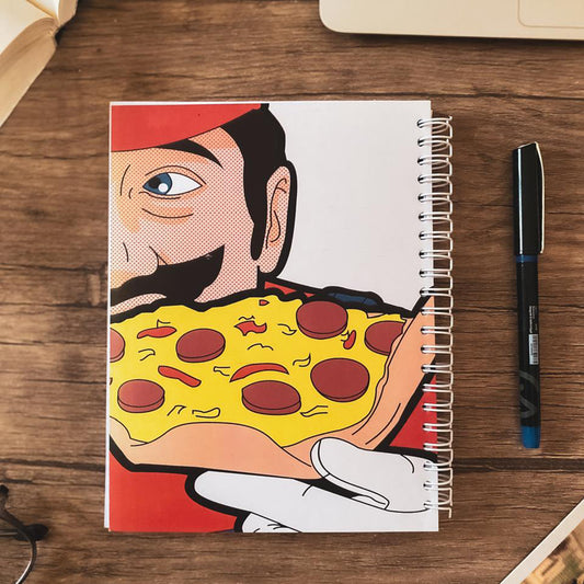 pizza notebook 